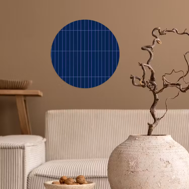 Tegels - Langwerpig - Blauw Wandcirkel behangsticker klein 186 -sfeer1