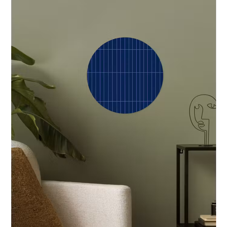 Tegels - Langwerpig - Blauw Wandcirkel behangsticker klein 186 -sfeer2