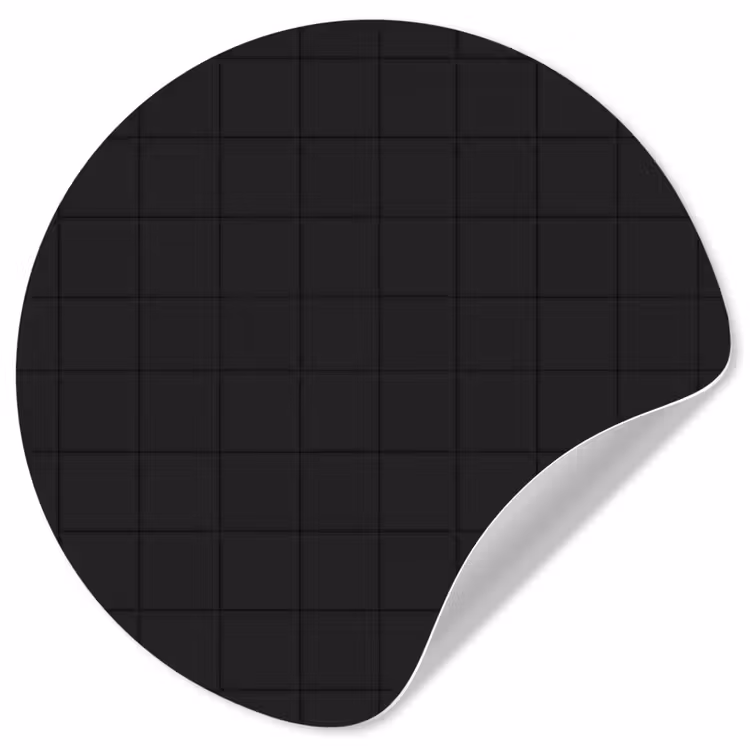 Tegels - Patroon - Mat - Zwart Wandcirkel behangsticker klein 186 -3d