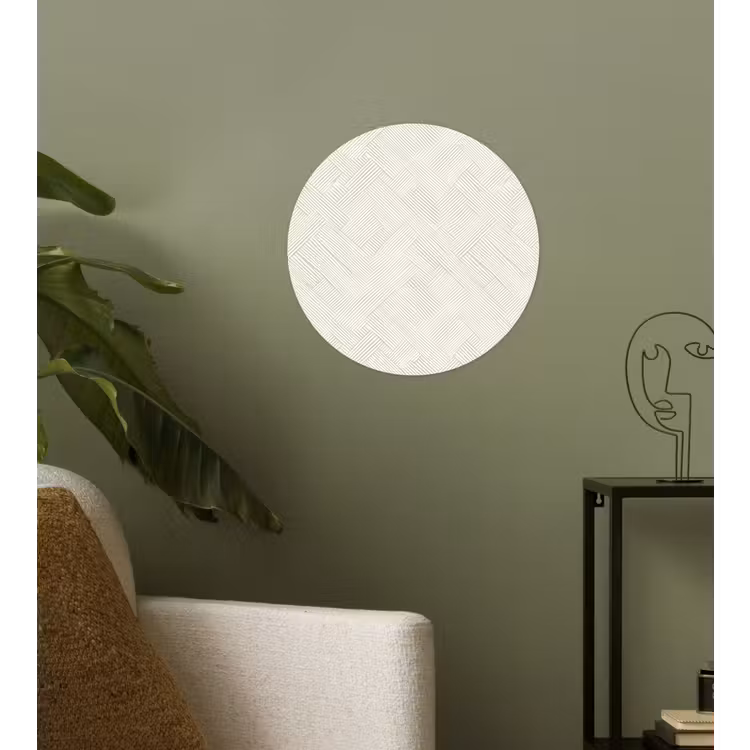 Textuur - Abstract - Beige Wandcirkel behangsticker klein 186 -sfeer2