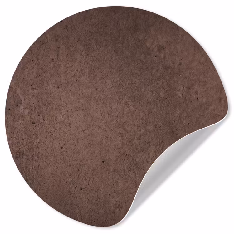 Textuur - Beton - Abstract - Donker - Bruin Wandcirkel behangsticker klein -3d