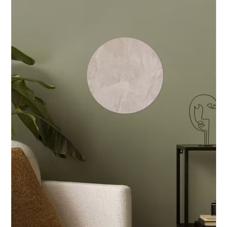 Textuur - Wand - Modern - Beige - Abstract Wandcirkel behangsticker klein -sfeer2