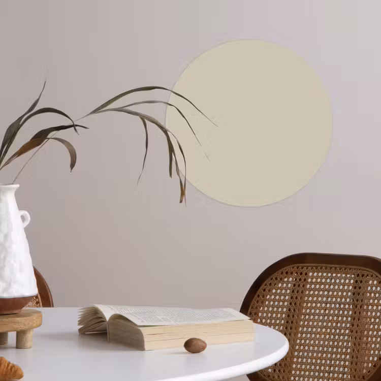 Urban - Pebble - Grijs Wandcirkel behangsticker klein 186 -sfeer3