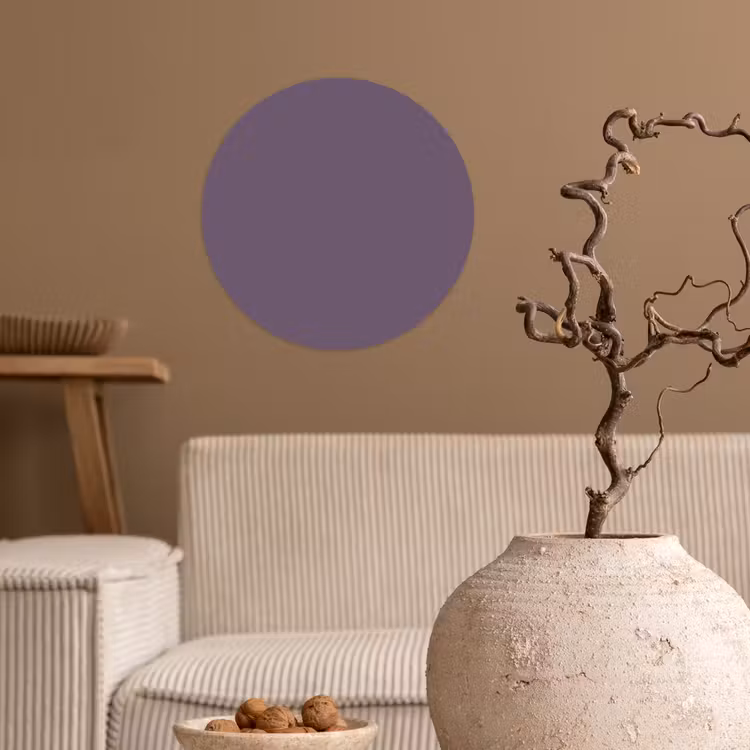 Velvet - Aubergine - Paars Wandcirkel behangsticker klein 186 -sfeer1