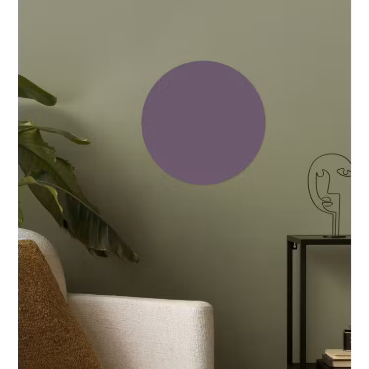 Velvet - Aubergine - Paars Wandcirkel behangsticker klein 186 -sfeer2