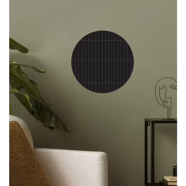Verticaal - Wandtegel - Mat - Zwart Wandcirkel behangsticker klein 186 -sfeer2