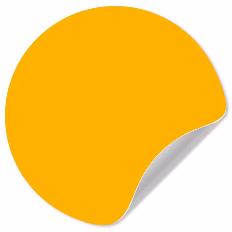Vivid - Amber - Geel Wandcirkel behangsticker klein 186 -3d