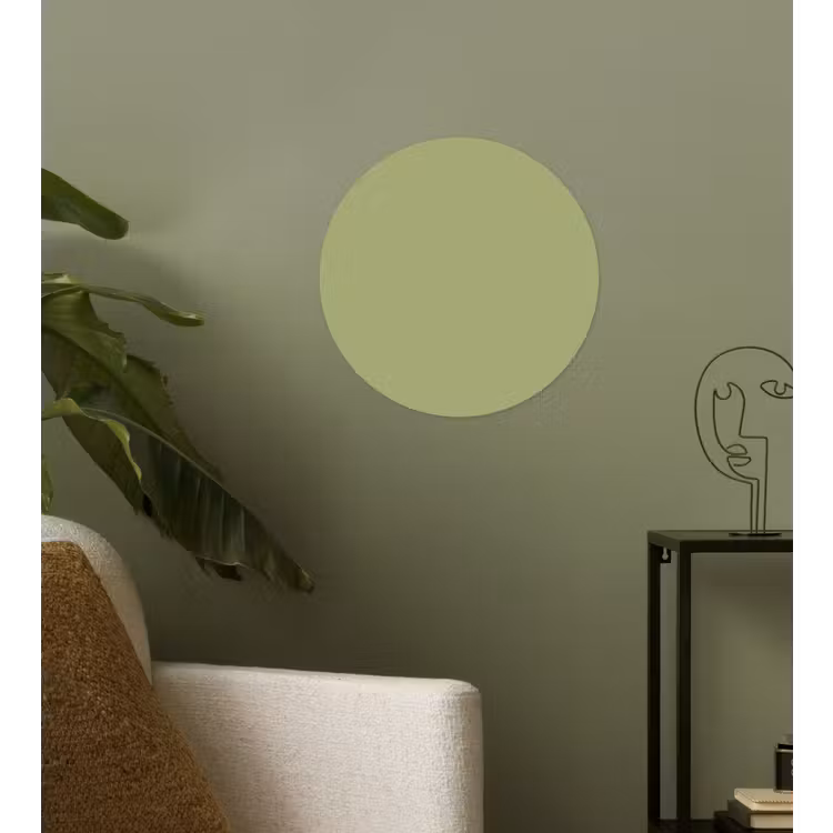 Whispering - Sage - Groen Wandcirkel behangsticker klein 186 -sfeer2