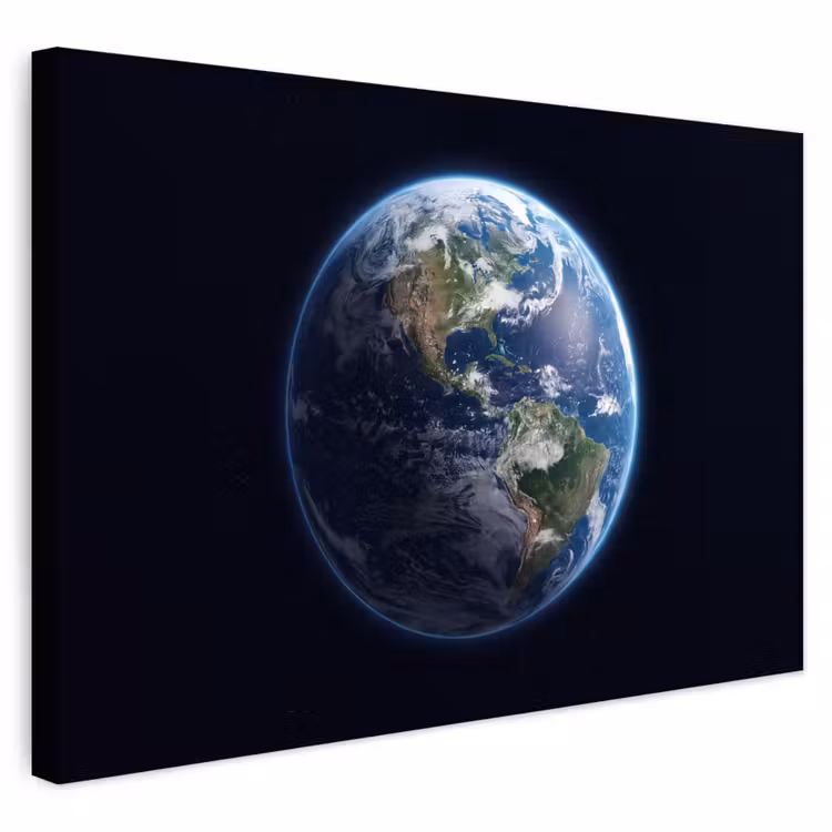 Buiten canvas - Aarde - Ruimte - Kosmos - Aarde - Ruimte - Kosmos Tuinposter op houten frame 2 cm dik klein