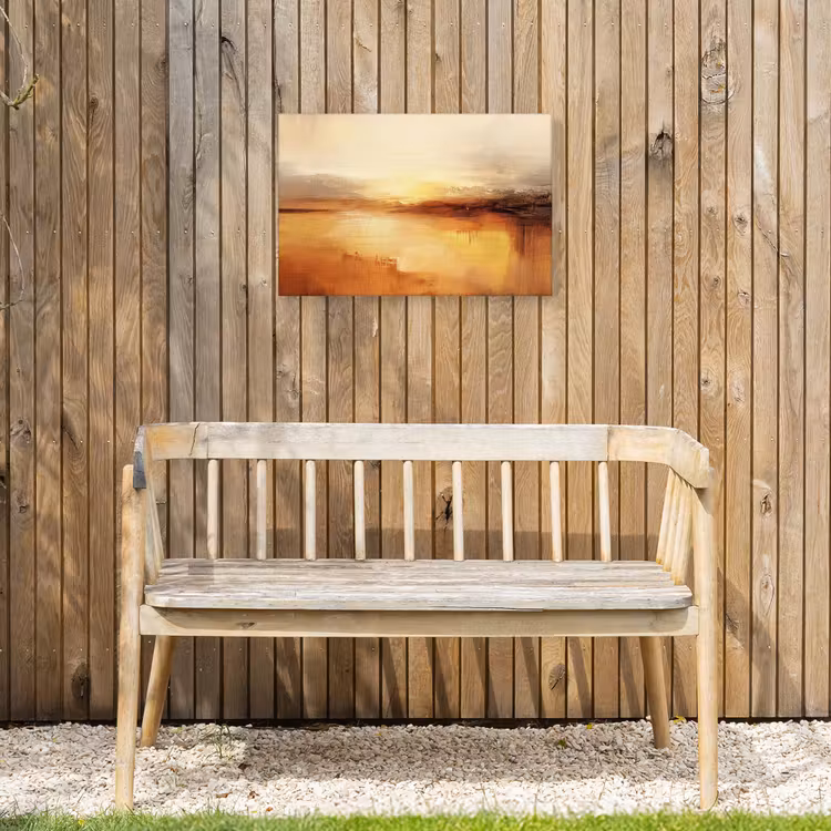 Abstract - Bruin - Modern - Herfst kleuren Tuinposter op houten frame 2 cm dik klein -sfeer4