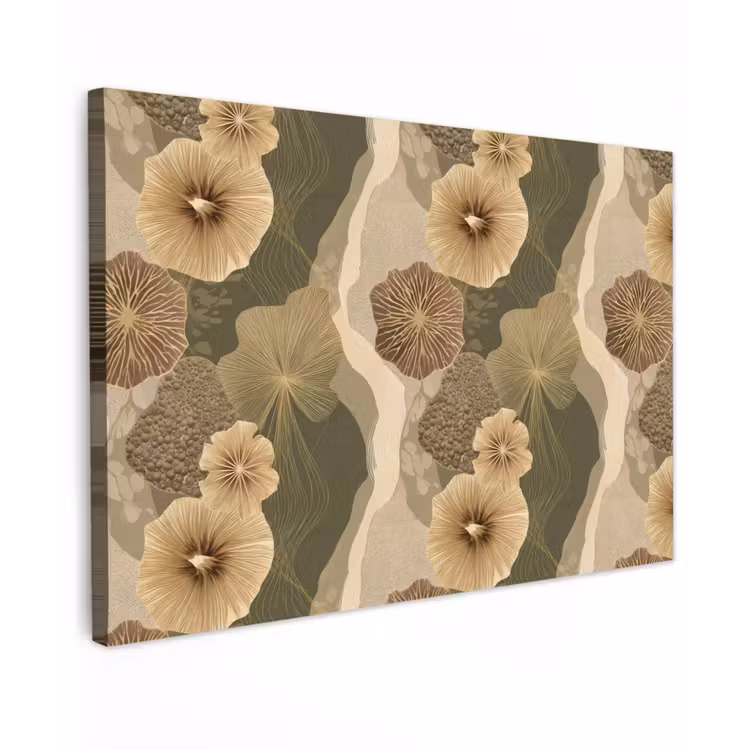 Abstract - Modern - Groen Tuinposter op houten frame 2 cm dik klein 845 -3d