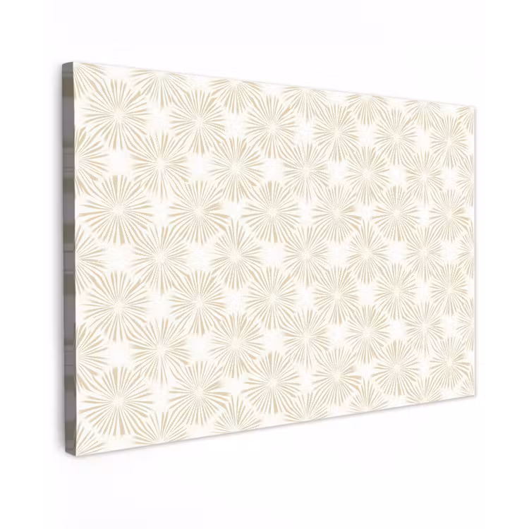 Abstract - Motief - Beige Tuinposter op houten frame 2 cm dik klein 845 -3d