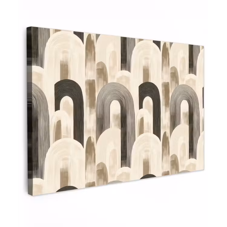 Abstract - Patroon - Bogen Tuinposter op houten frame 2 cm dik klein 845 -3d