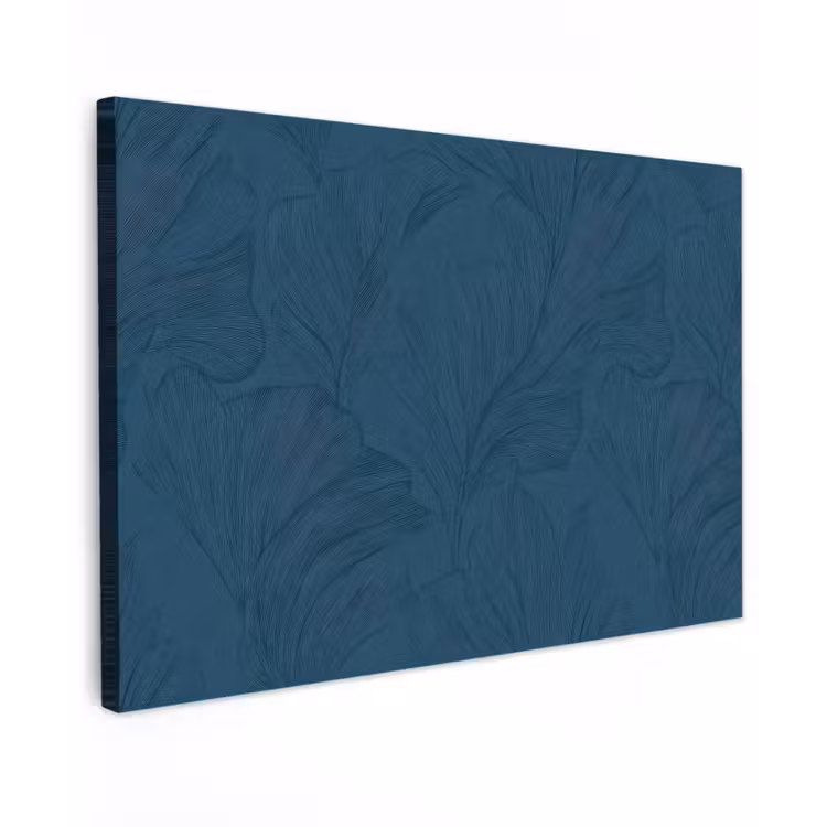 Abstract - Patroon - Donkerblauw - Elegant Tuinposter op houten frame 2 cm dik klein 845 -3d