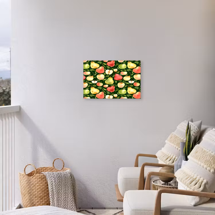 Appels - Peren - Fruit - Groen Tuinposter op houten frame 2 cm dik klein 845 -sfeer1