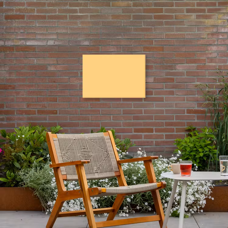 Apricot - Ice - Oranje Tuinposter op houten frame 2 cm dik klein 845 -sfeer3