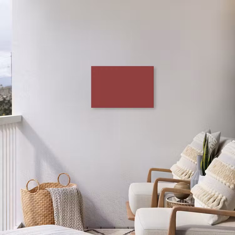 Barn - Antique - Rood Tuinposter op houten frame 2 cm dik klein 845 -sfeer1