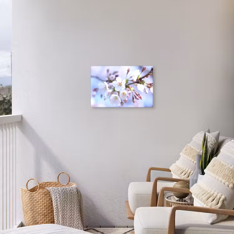 Bloemen - Sakura - Tak - Bloesem takken Tuinposter op houten frame 2 cm dik klein -sfeer1