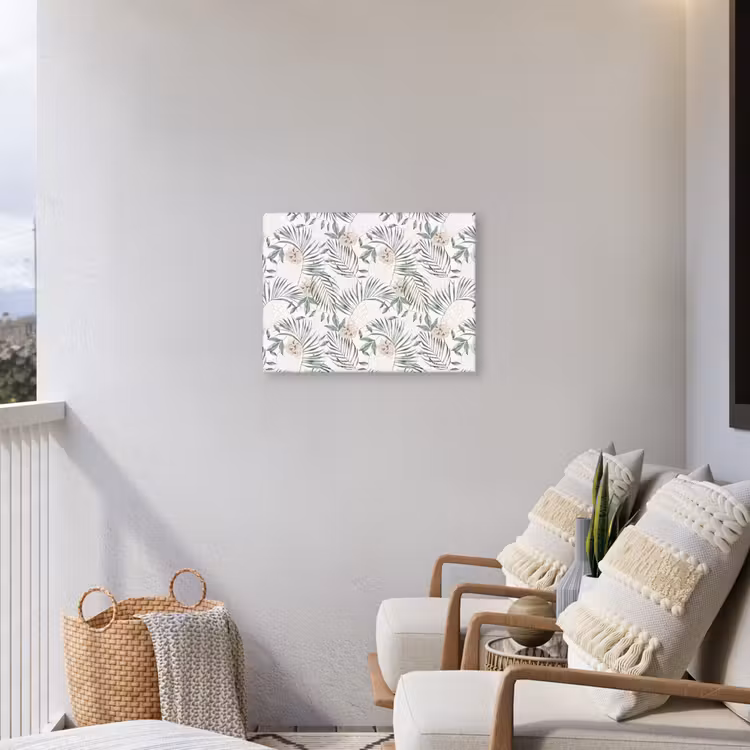 Boho - Jungle - Bloemen - Bladeren Tuinposter op houten frame 2 cm dik middel -sfeer1