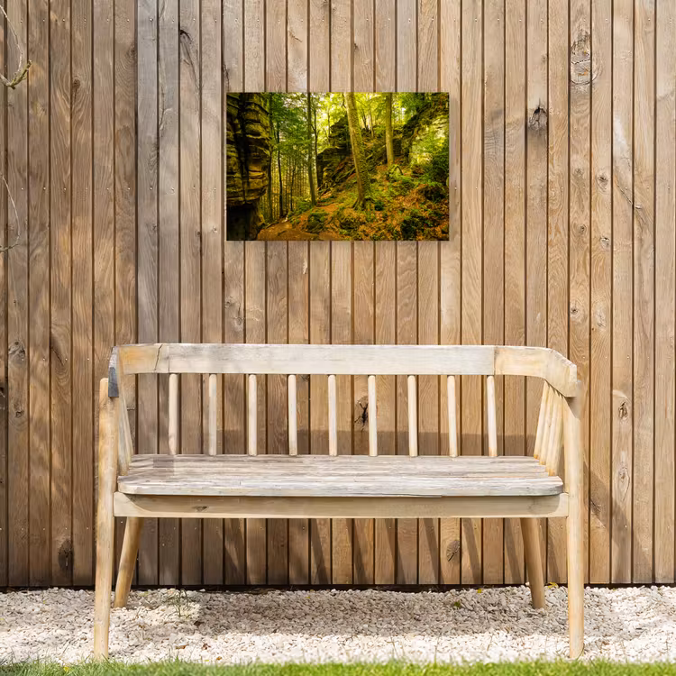 Bomen - Steen - Bos - Natuur - Planten Tuinposter op houten frame 2 cm dik klein -sfeer4