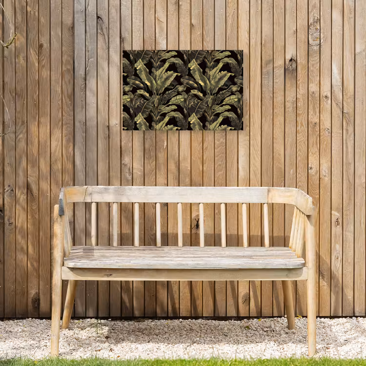 Botanisch - Bladeren - Groen Tuinposter op houten frame 2 cm dik klein 845 -sfeer4