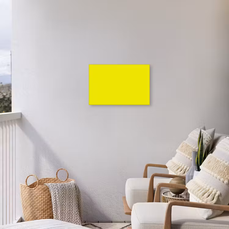 Bright - Canary - Geel Tuinposter op houten frame 2 cm dik klein 845 -sfeer1