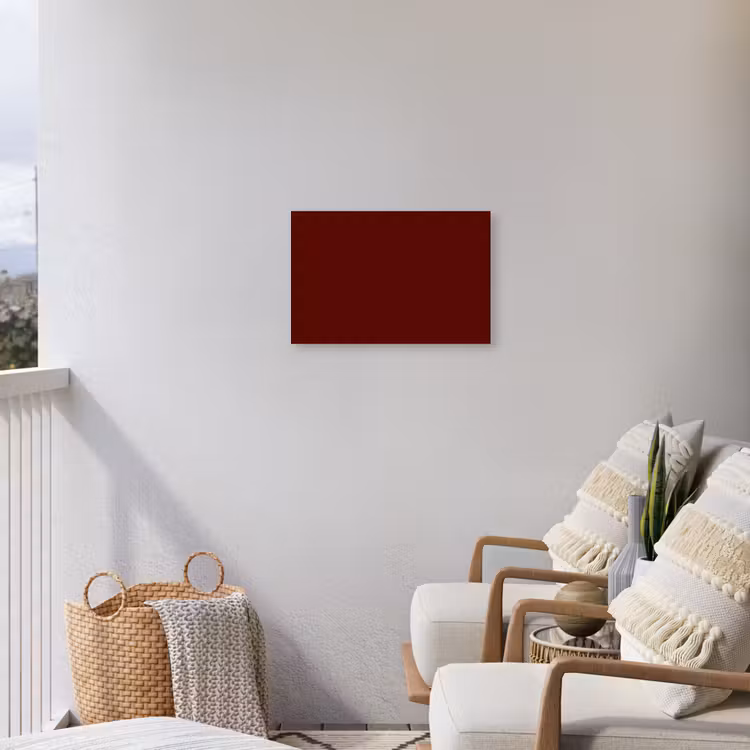 Burnt - Mahogany - Rood Tuinposter op houten frame 2 cm dik klein 845 -sfeer1