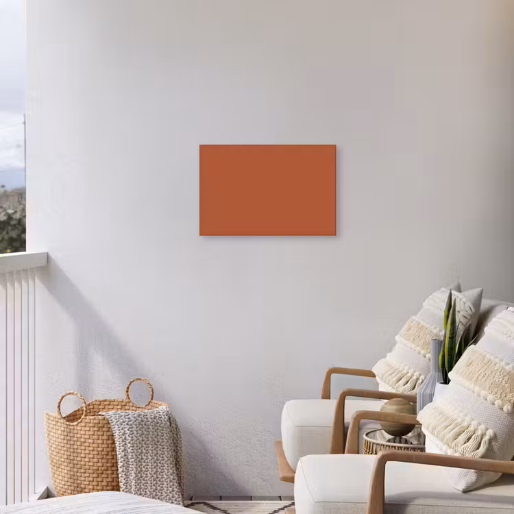 Burnt - Sienna - Oranje Tuinposter op houten frame 2 cm dik klein 845 -sfeer1