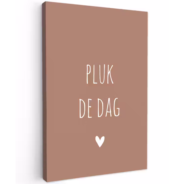 Carpe diem - Spreuken - Pluk de dag - Quotes Tuinposter op houten frame 2 cm dik klein -3d