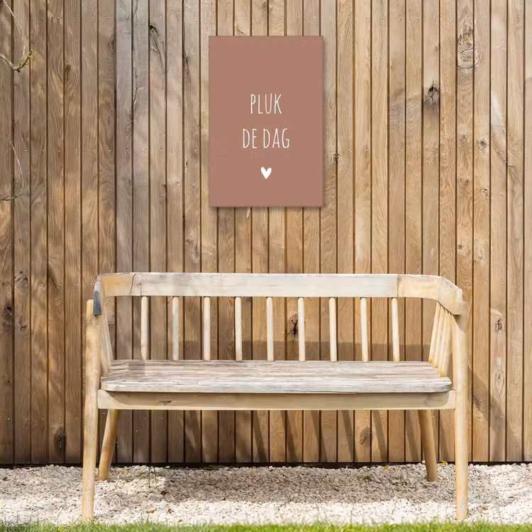 Carpe diem - Spreuken - Pluk de dag - Quotes Tuinposter op houten frame 2 cm dik klein -sfeer4
