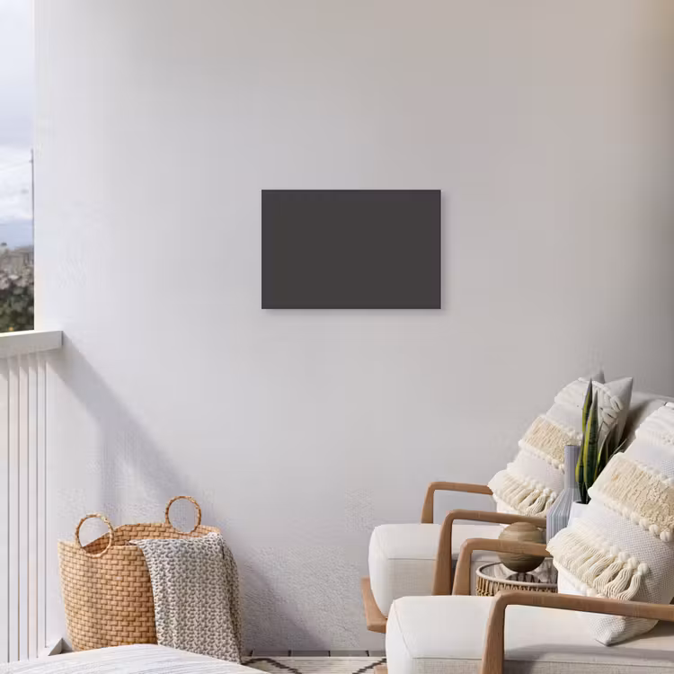 Charcoal - Grijs- Grey Tuinposter op houten frame 2 cm dik klein 845 -sfeer1