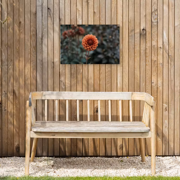 Dahlia - Bloem - Natuur - Sfeervol Tuinposter op houten frame 2 cm dik klein -sfeer4