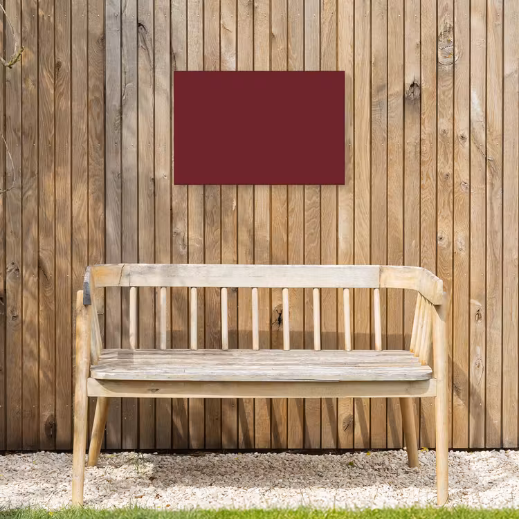 Dark - Garnet - Rood Tuinposter op houten frame 2 cm dik klein 845 -sfeer4