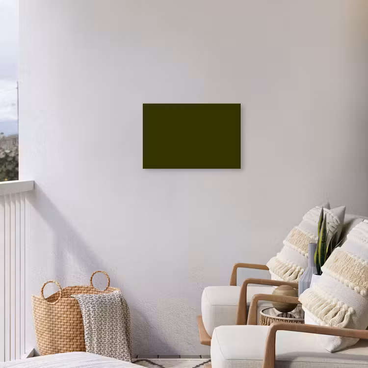 Dark - Olive - Groen Tuinposter op houten frame 2 cm dik klein 845 -sfeer1