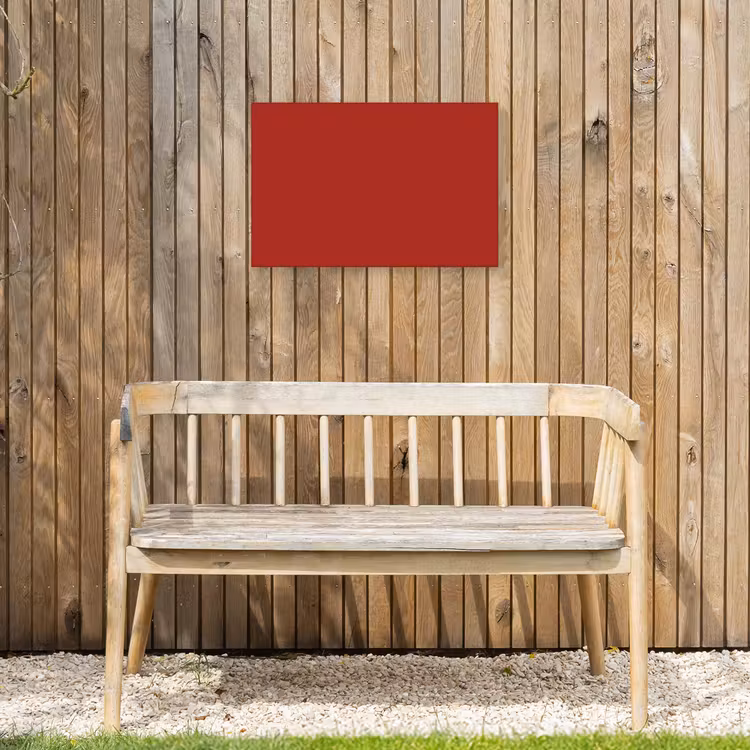 Deep - Crimson - Rood Tuinposter op houten frame 2 cm dik klein 845 -sfeer4