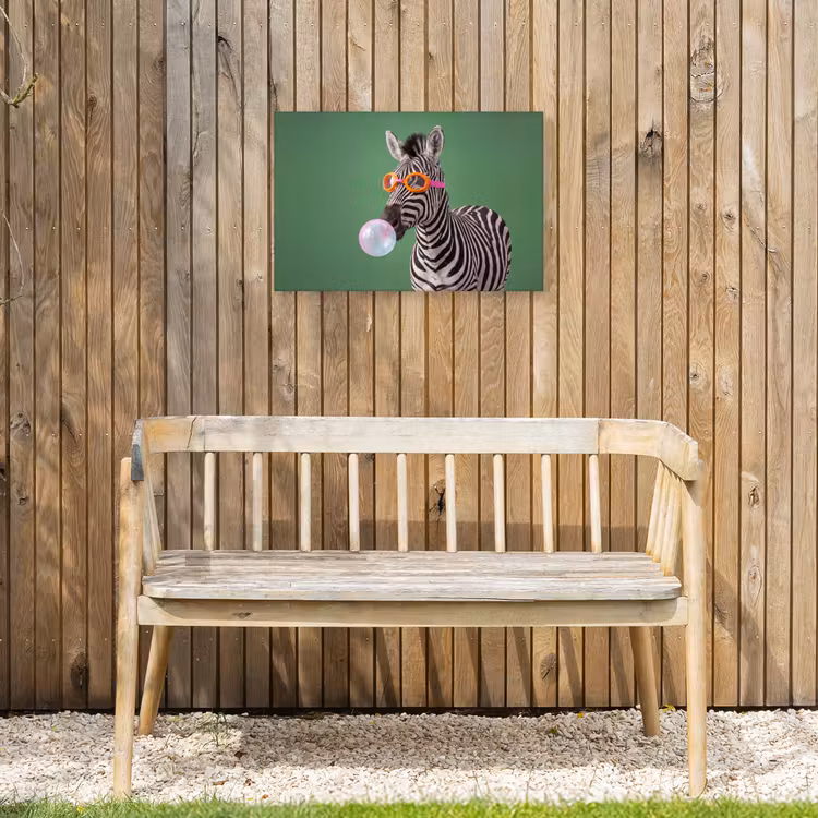 Dier - Bril - Bel - Modern - Groen Tuinposter op houten frame 2 cm dik klein -sfeer4