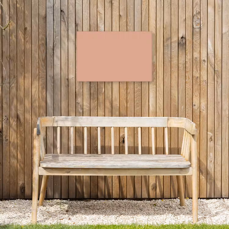 Dusty - Rose - Roze Tuinposter op houten frame 2 cm dik klein 845 -sfeer4