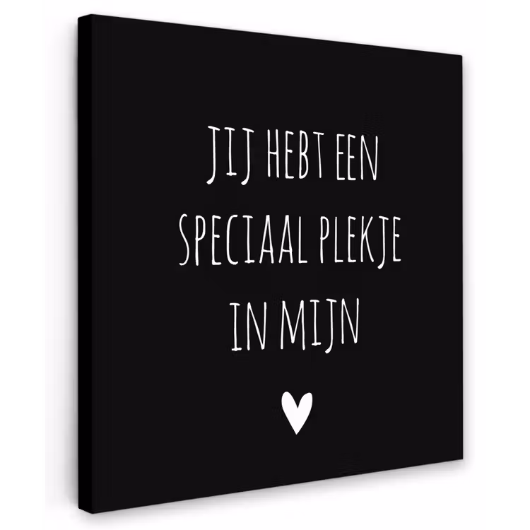 Een speciaal plekje in mijn hart - Quotes - Spreuken Tuinposter op houten frame 2 cm dik middel -3d
