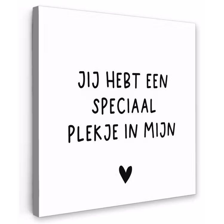 Een speciaal plekje in mijn hart - Spreuken - Quotes Tuinposter op houten frame 2 cm dik middel -3d