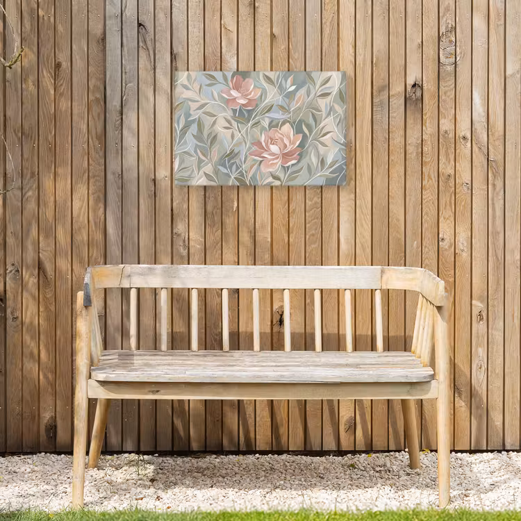 Elegant - Romantiek - Roze Tuinposter op houten frame 2 cm dik klein -sfeer4