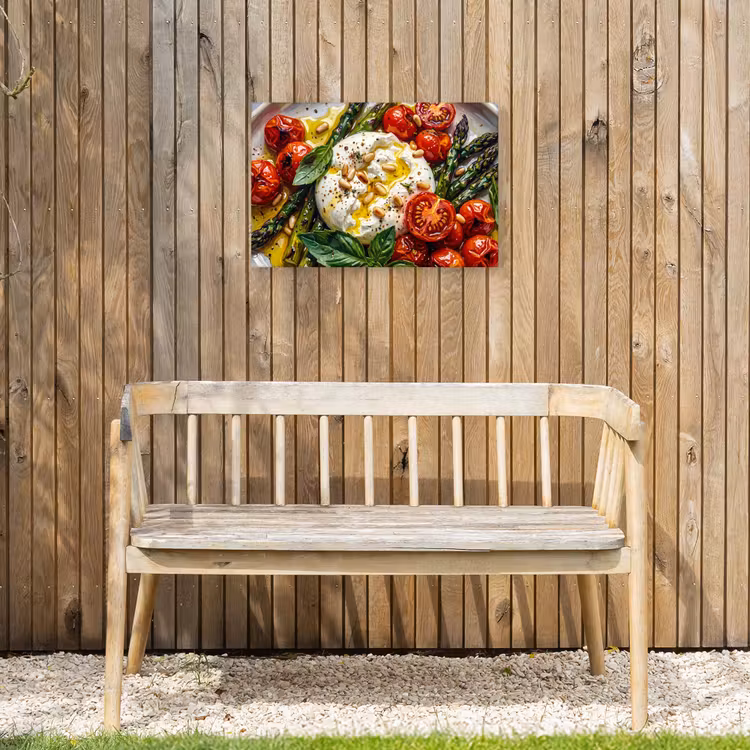 Eten - Groenten - Kaas - Modern - Vers Tuinposter op houten frame 2 cm dik klein -sfeer4