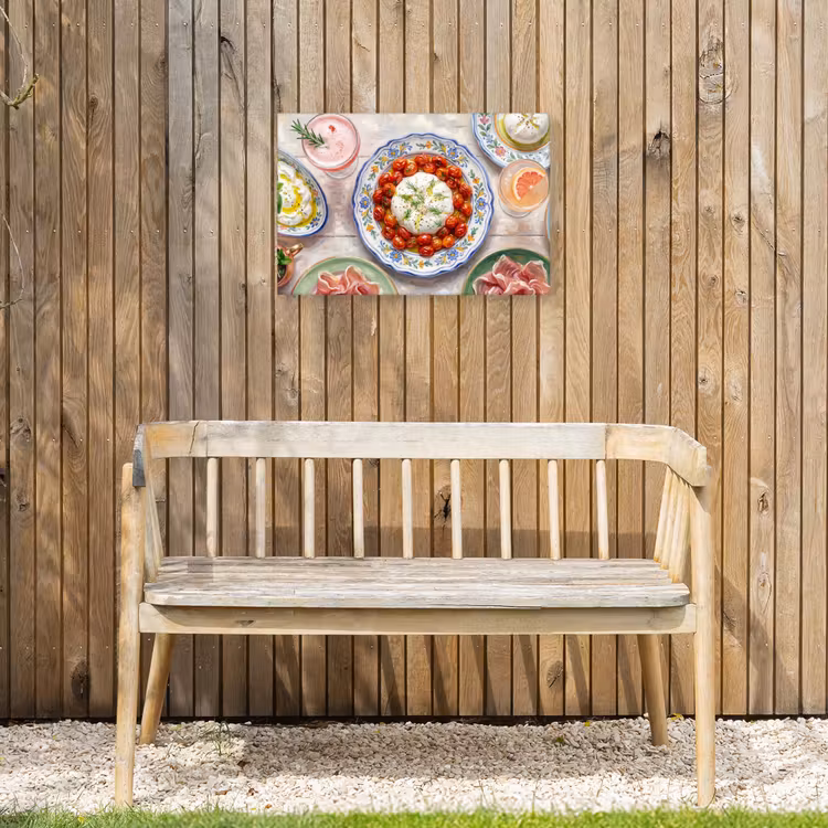 Eten - Tafel - Divers - Modern Tuinposter op houten frame 2 cm dik klein -sfeer4