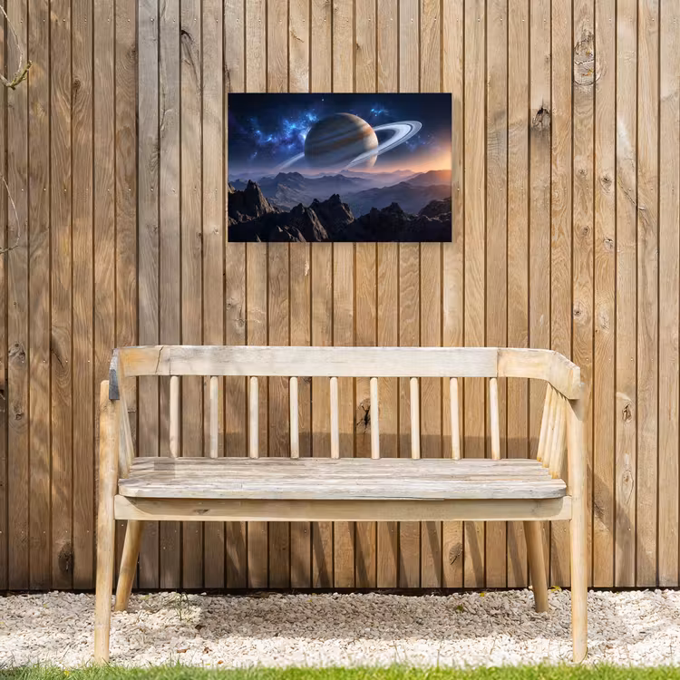 Fantasy - Kosmos - Landschap Tuinposter op houten frame 2 cm dik klein -sfeer4