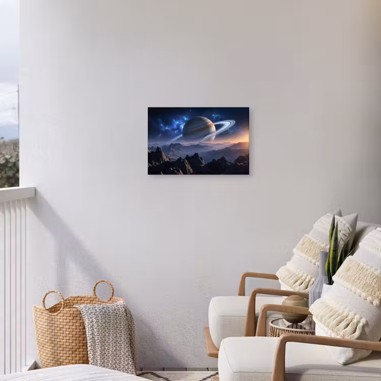 Fantasy - Kosmos - Landschap Tuinposter op houten frame 2 cm dik klein -sfeer1