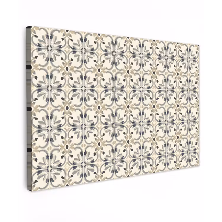 Floraal - Patroon - Kleurrijk Tuinposter op houten frame 2 cm dik klein 845 -3d