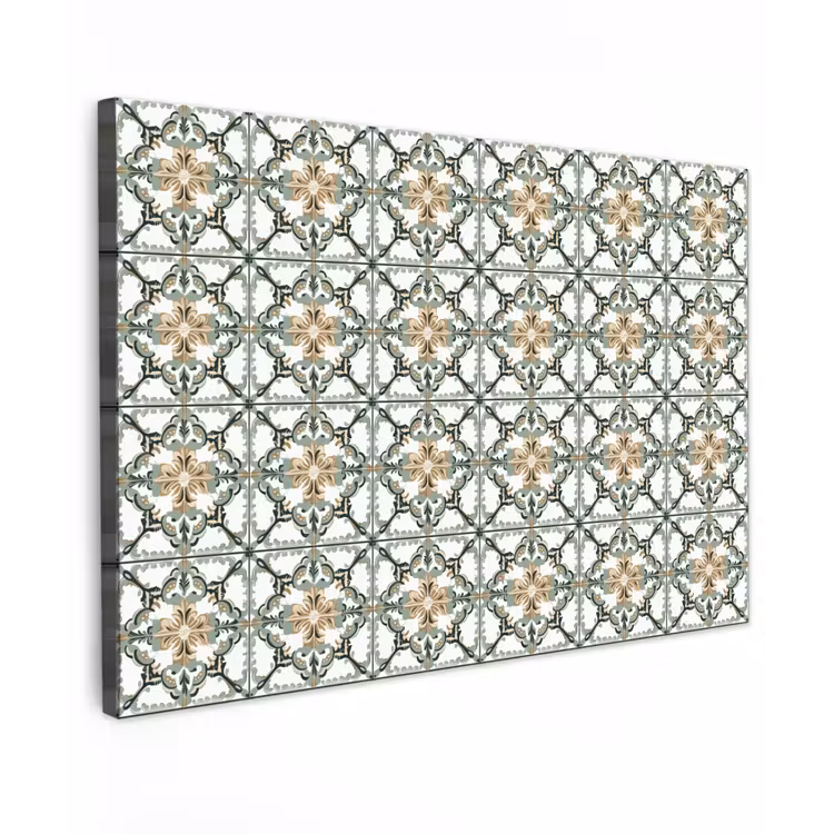 Floraal - Verweerd - Keurrijk Tuinposter op houten frame 2 cm dik klein 845 -3d