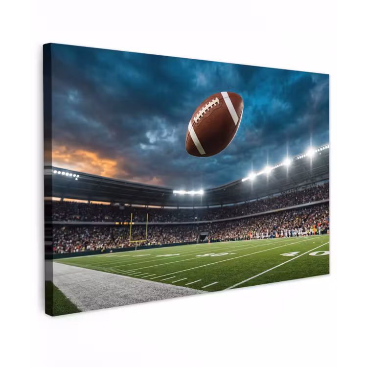 Football - Bal - Stadion - Sport Tuinposter op houten frame 2 cm dik klein -3d