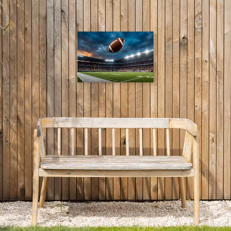 Football - Bal - Stadion - Sport Tuinposter op houten frame 2 cm dik klein -sfeer4