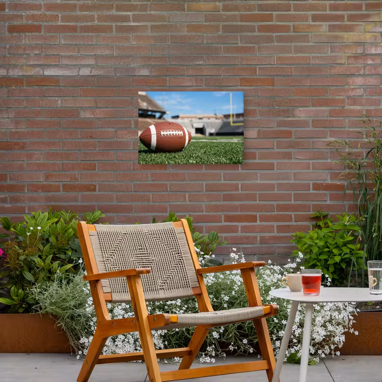 Football - Veld - Stadion - Sport Tuinposter op houten frame 2 cm dik klein -sfeer3