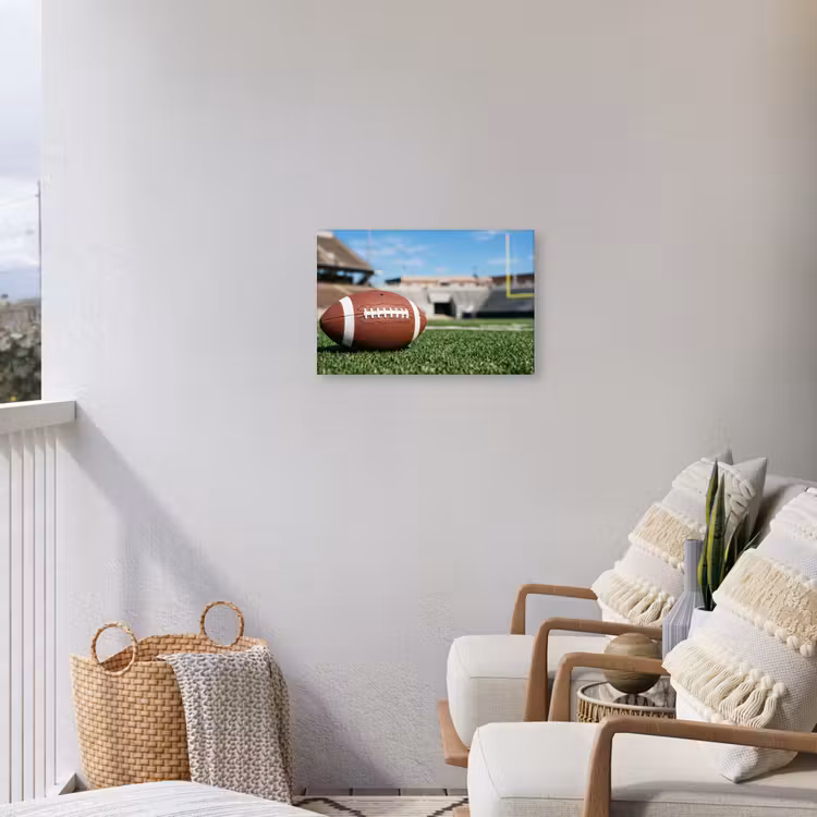 Football - Veld - Stadion - Sport Tuinposter op houten frame 2 cm dik klein -sfeer1